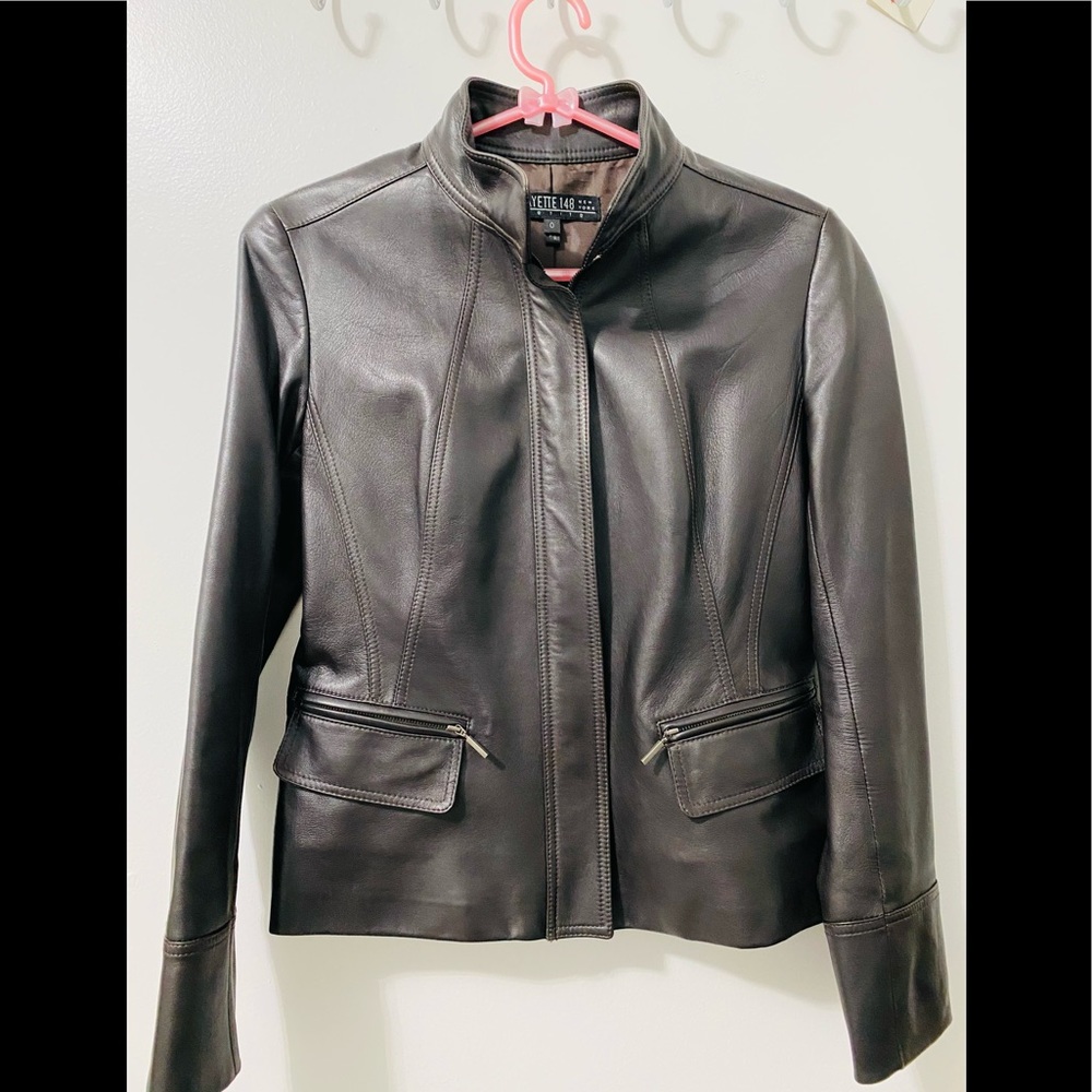 Lafayette 148 Genuine Leather Jacket